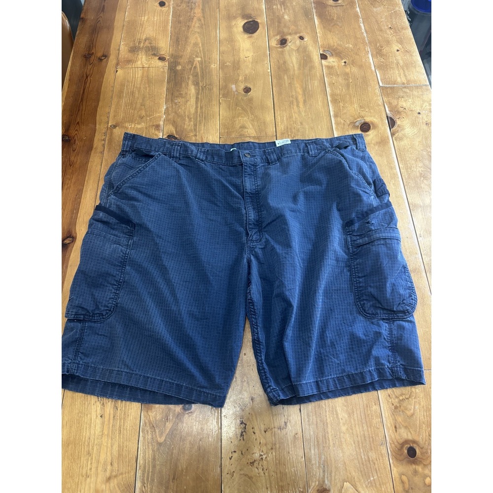 Carhartt Men's Size 50 Navy Blue Ripstop Cargo Shorts Cotton Blend Workwear